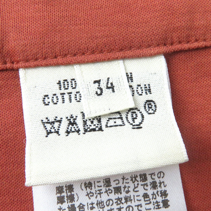 Discounted Excellent HERMES Wrap skirt H motif pocket Above knee length Mini length Brown