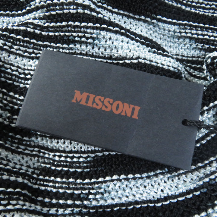 Discounted 
 Pristine Missoni Best All-over print super long knit gilet black acetate Women 40