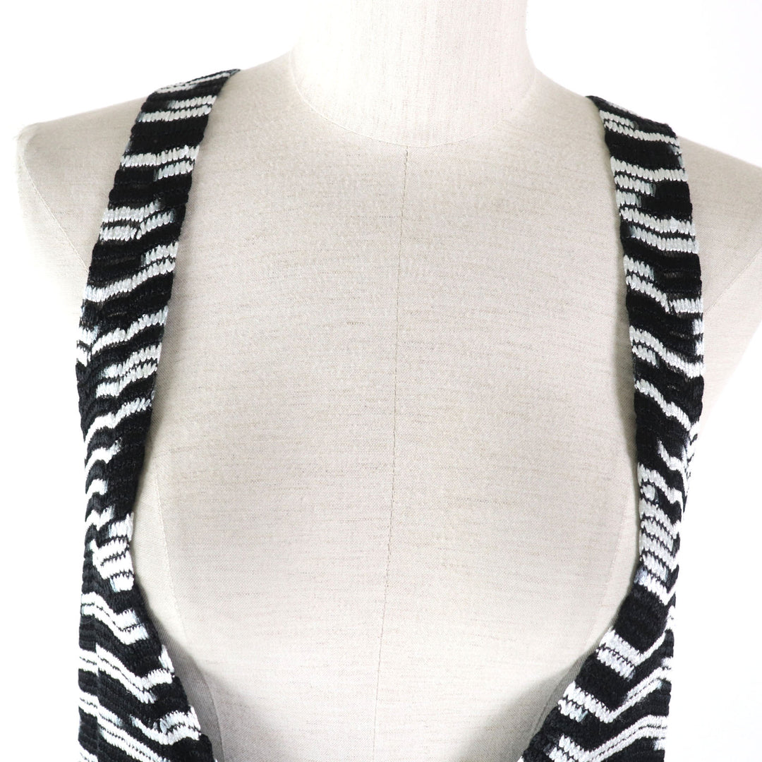 Discounted 
 Pristine Missoni Best All-over print super long knit gilet black acetate Women 40