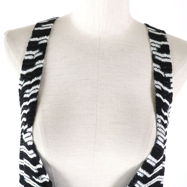 Discounted 
 Pristine Missoni Best All-over print super long knit gilet black acetate Women 40