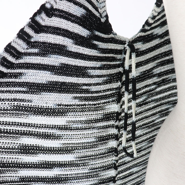 Discounted 
 Pristine Missoni Best All-over print super long knit gilet black acetate Women 40