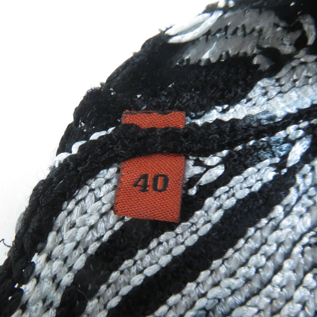 Discounted 
 Pristine Missoni Best All-over print super long knit gilet black acetate Women 40