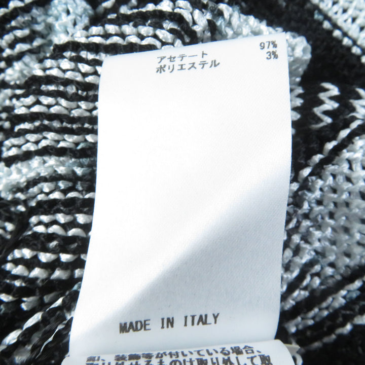 Discounted 
 Pristine Missoni Best All-over print super long knit gilet black acetate Women 40