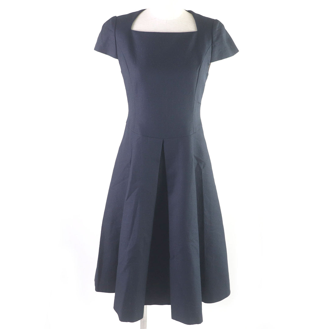 Discounted Pristine FOXEY dress Dutch neck diamond pattern dress Women 38 39686