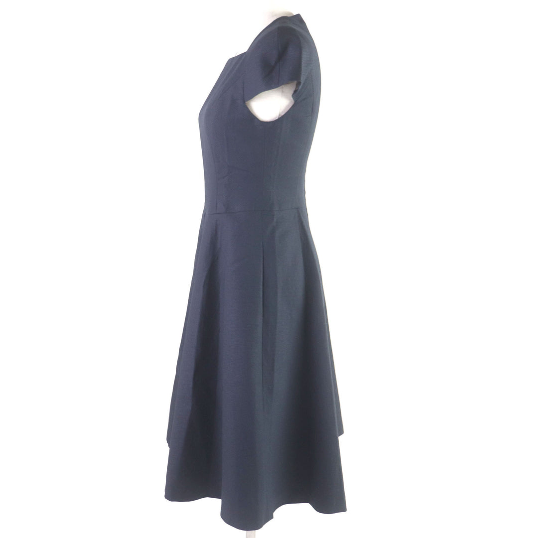 Discounted Pristine FOXEY dress Dutch neck diamond pattern dress Women 38 39686