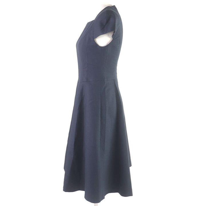 Discounted Pristine FOXEY dress Dutch neck diamond pattern dress Women 38 39686