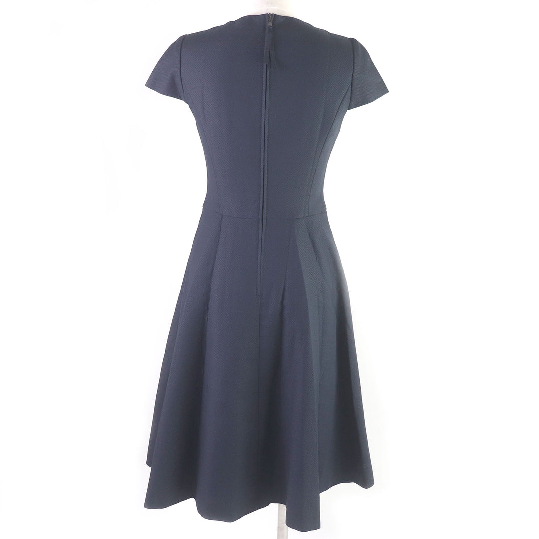 Discounted Pristine FOXEY dress Dutch neck diamond pattern dress Women 38 39686