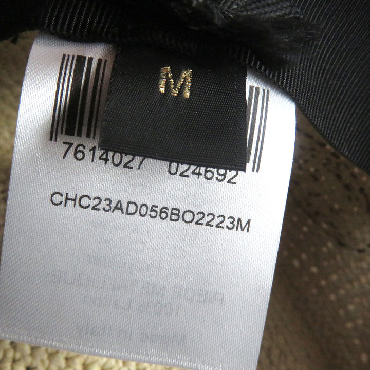 Discounted Great Chloe Borsalino hat Logo Tape Capelin Hat Garden Hat Straw Hat Beige M