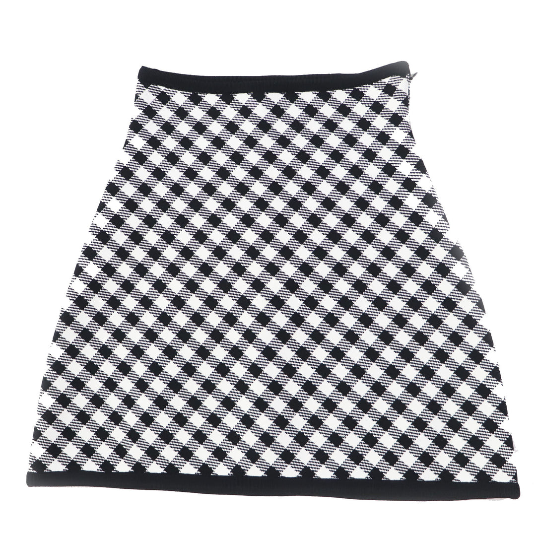 Discounted Excellent Christian Dior flare skirt black Rayon Women 38 254J18AM514