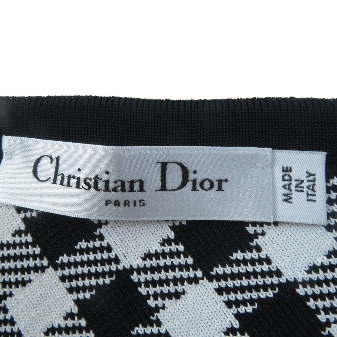 Discounted Excellent Christian Dior flare skirt black Rayon Women 38 254J18AM514