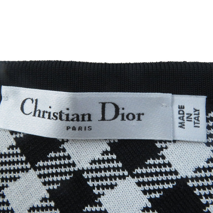 Discounted Excellent Christian Dior flare skirt black Rayon Women 38 254J18AM514