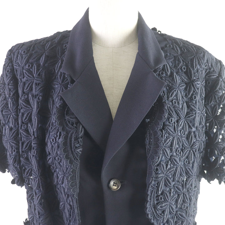 Discounted Excellent COMME des GARCONS two-piece set 90s docking design jacket skirt
