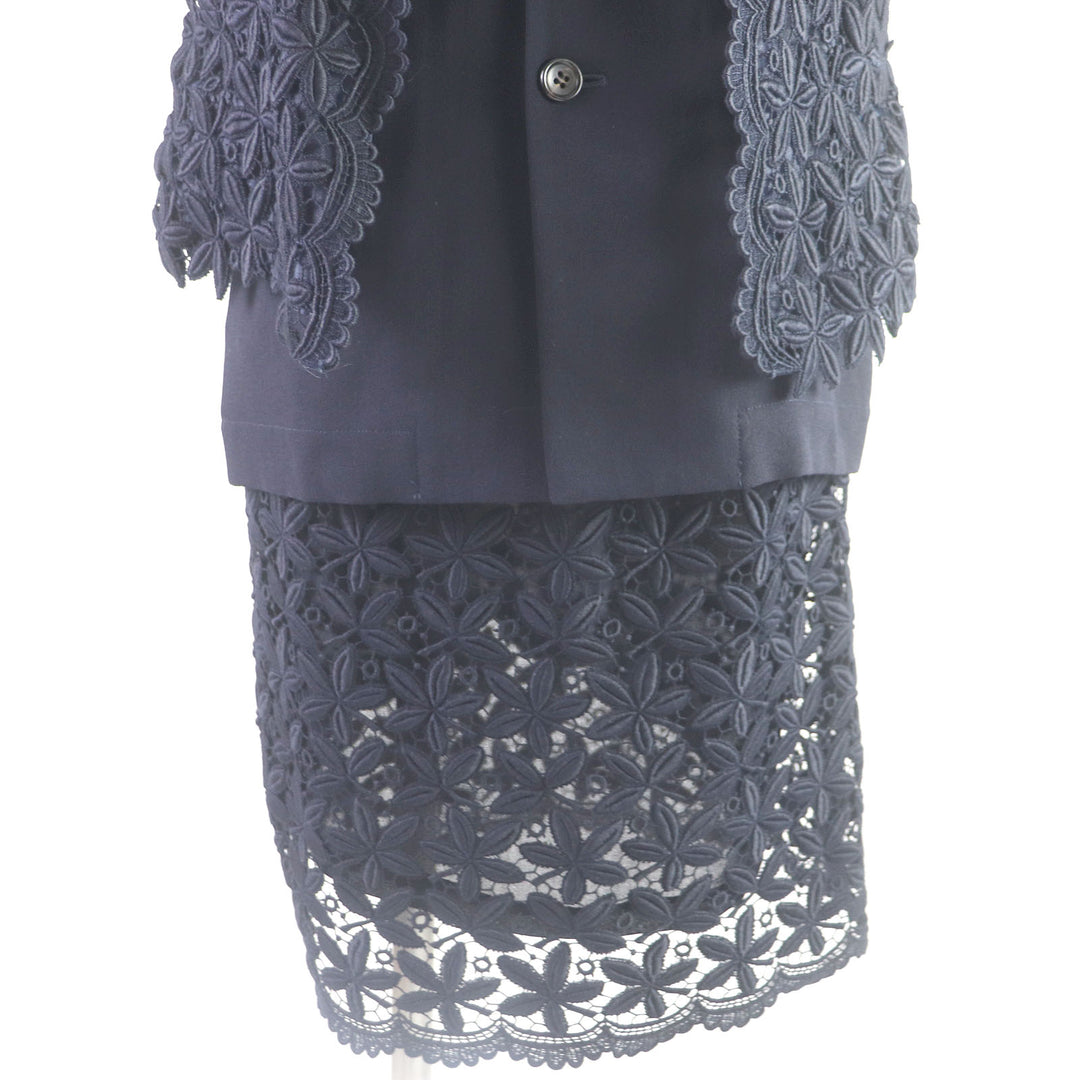 Discounted Excellent COMME des GARCONS two-piece set 90s docking design jacket skirt