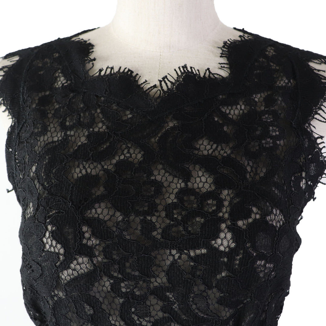 Discounted Excellent DOLCE&GABBANA ensemble Mohair and alpaca blend tweed jacket dress Black White