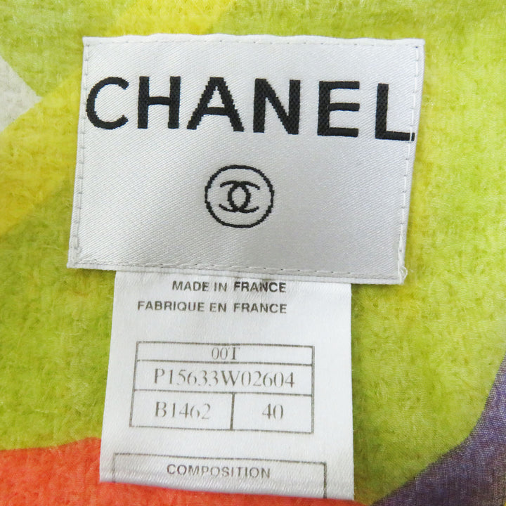 Discounted Excellent CHANEL two-piece set Vintage 3-piece set Ivory Nylon Women 40