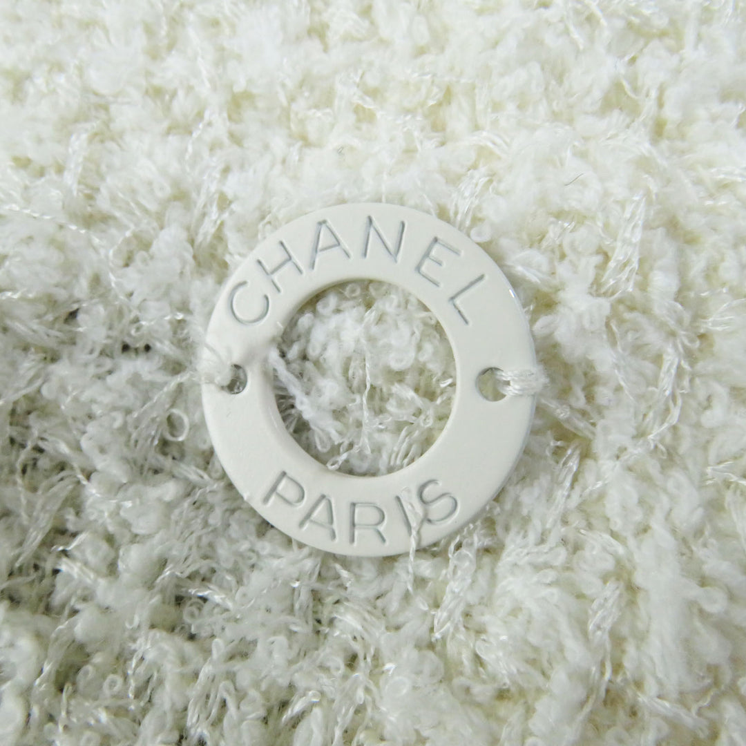 Discounted Excellent CHANEL two-piece set Vintage 3-piece set Ivory Nylon Women 40