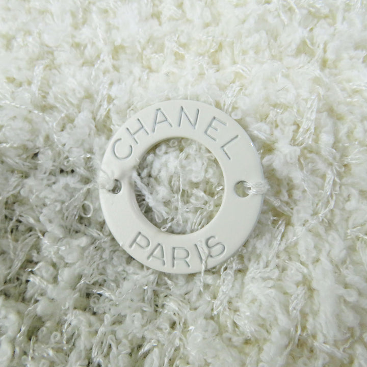 Discounted Excellent CHANEL two-piece set Vintage 3-piece set Ivory Nylon Women 40