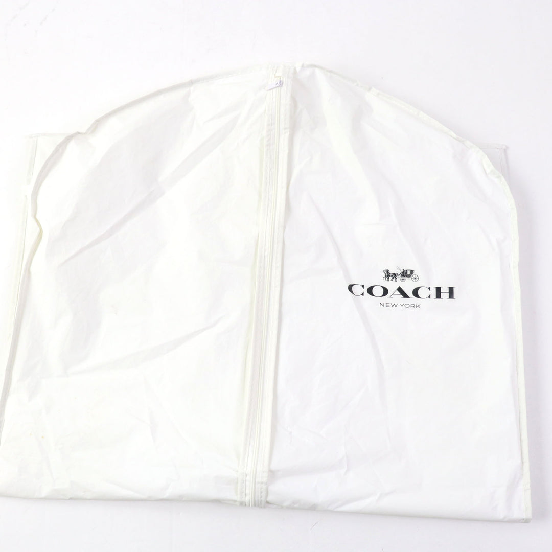 Discounted Pristine COACH down coat Leather logo patch and hood Bordeaux polyester Women XS F20500