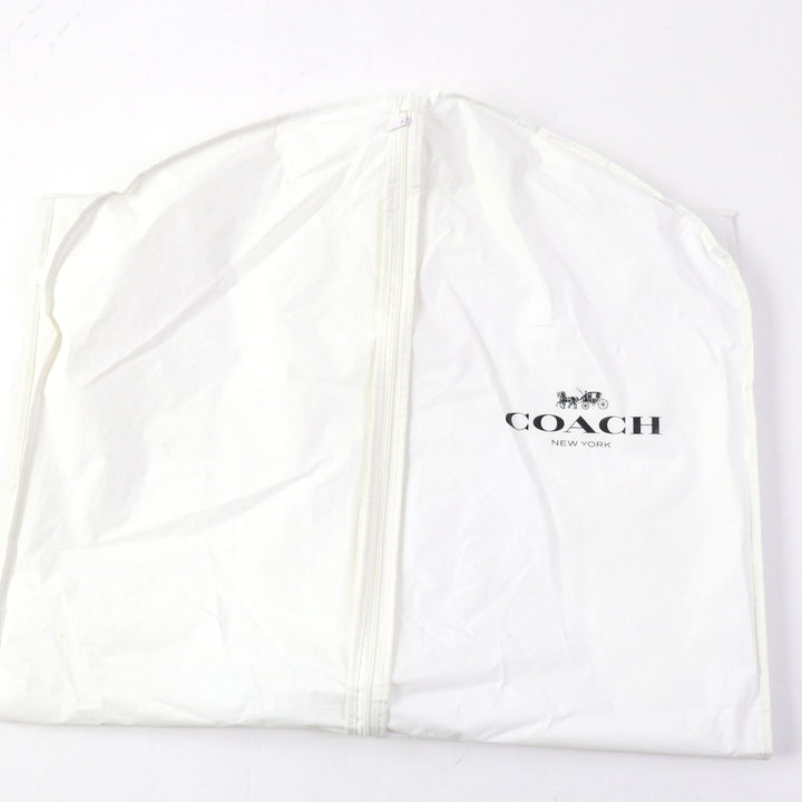 Discounted Pristine COACH down coat Leather logo patch and hood Bordeaux polyester Women XS F20500