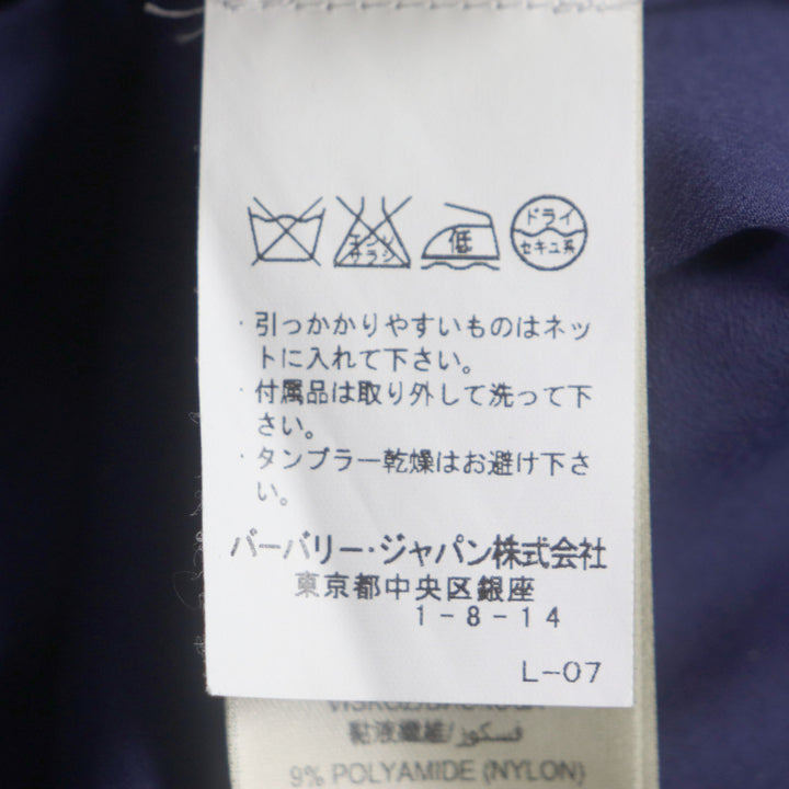 Discounted Great BURBERRY LONDON one piece All lace short sleeve shirt Navy cotton Women 36