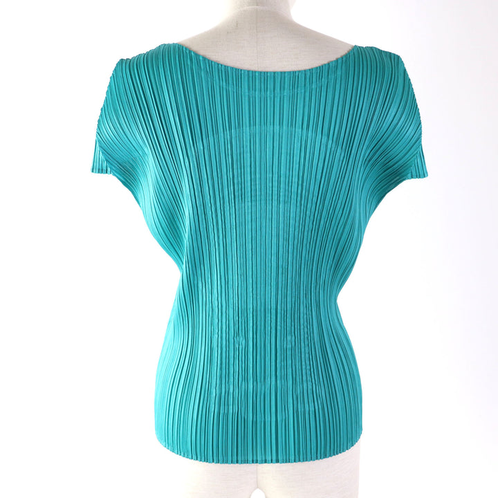 Discounted Excellent PLEATS PLEASE T-shirt Zebra Design Pleated Crew Neck 3 PP01-JK771