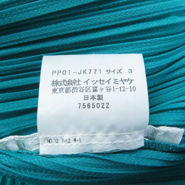 Discounted Excellent PLEATS PLEASE T-shirt Zebra Design Pleated Crew Neck 3 PP01-JK771