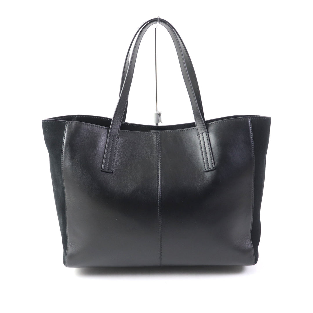 Excellent SEE BY CHLOE Tote Bag TILDA Logo charm included Logo design black leather Women