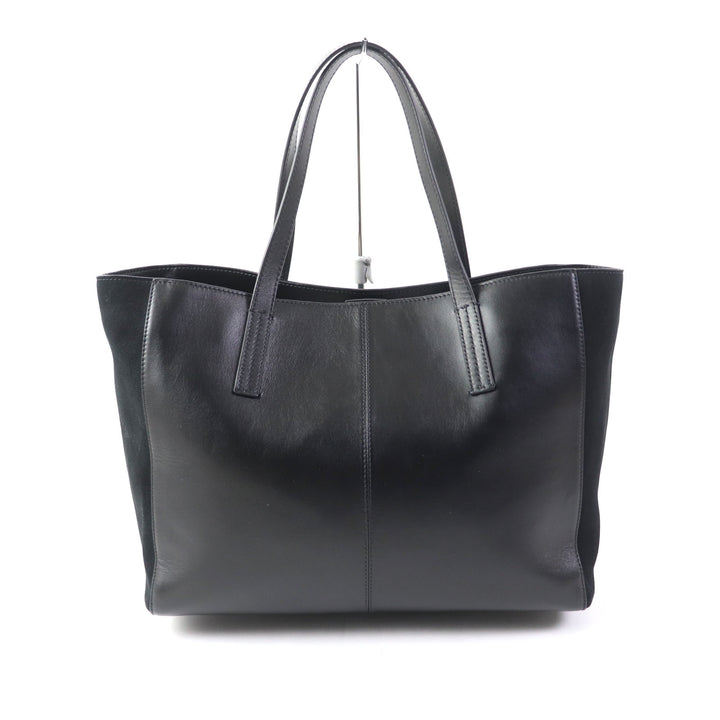 Excellent SEE BY CHLOE Tote Bag TILDA Logo charm included Logo design black leather Women