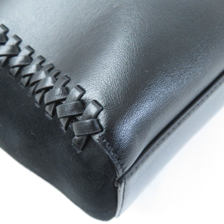 Excellent SEE BY CHLOE Tote Bag TILDA Logo charm included Logo design black leather Women