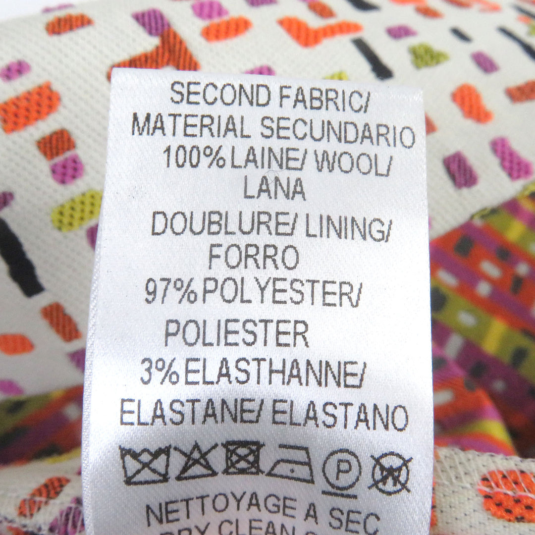 Discounted 
 Pristine PAULE KA one piece Knit switching jacquard all-over pattern short sleeve black cotton Women 36