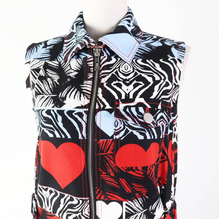 Pristine HERMES one piece Wild print denim dress Multi cotton Women 34 3E0551D1