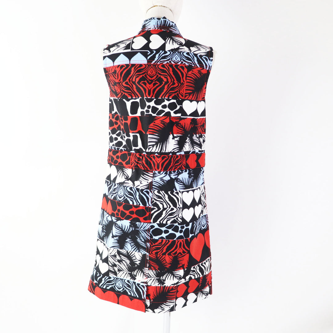 Pristine HERMES one piece Wild print denim dress Multi cotton Women 34 3E0551D1