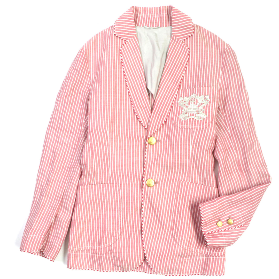 Discounted Vivienne WestwoodMAN tailored jacket Orb logo embroidery metal button linen M