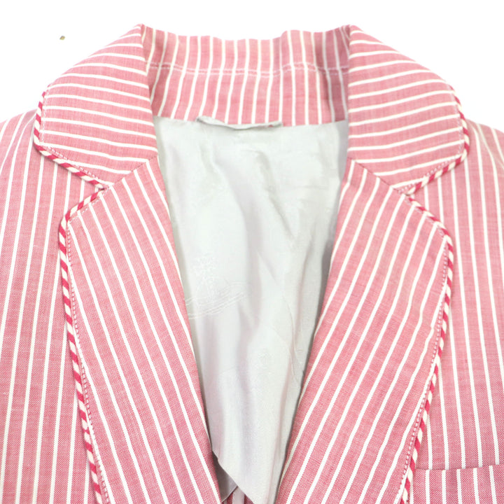 Discounted Vivienne WestwoodMAN tailored jacket Orb logo embroidery metal button linen M