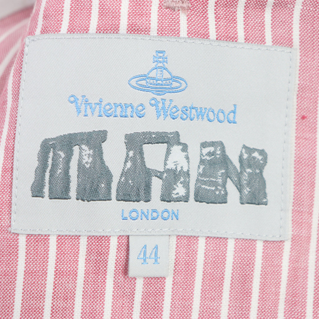Discounted Vivienne WestwoodMAN tailored jacket Orb logo embroidery metal button linen M
