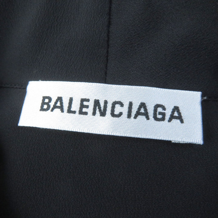 Discounted Excellent BALENCIAGA tops Asymmetric sleeveless blouse black acetate Women 34