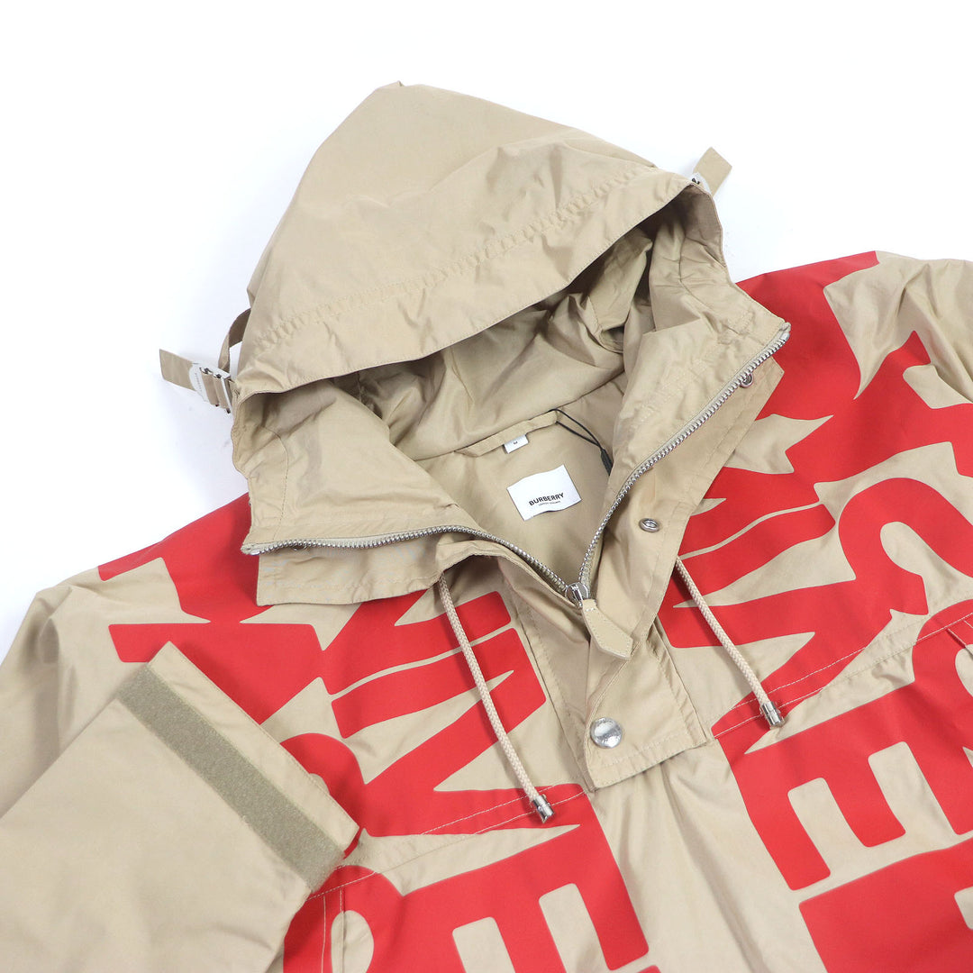 Discounted Pristine BURBERRY Blouson Universal Passport Hooded Half Zip Anorak Hoodie mens