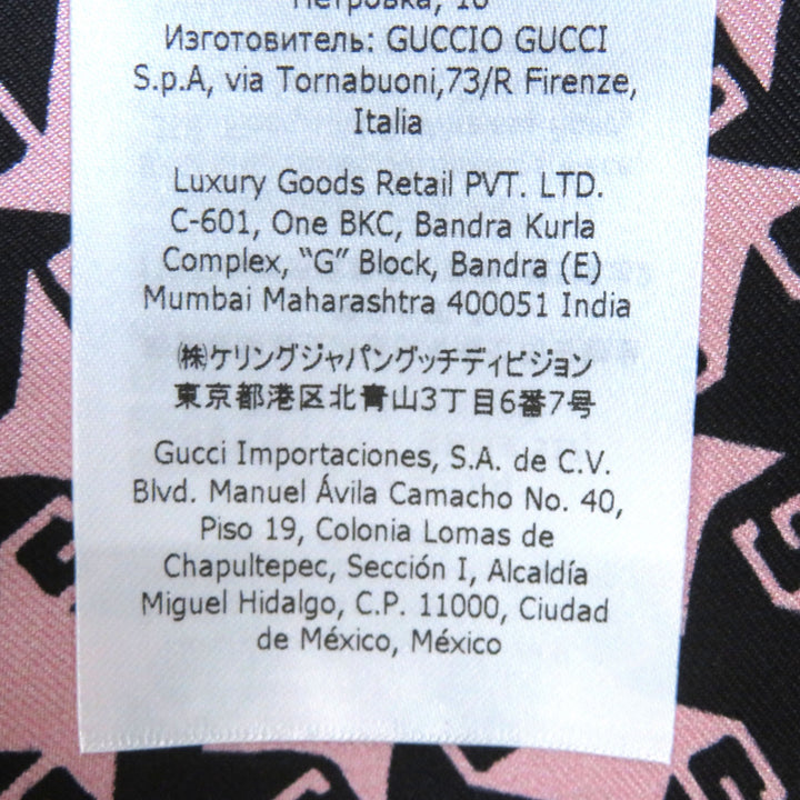 Discounted Excellent GUCCI tailored jacket Houndstooth Pattern Silk lining Pink black Women