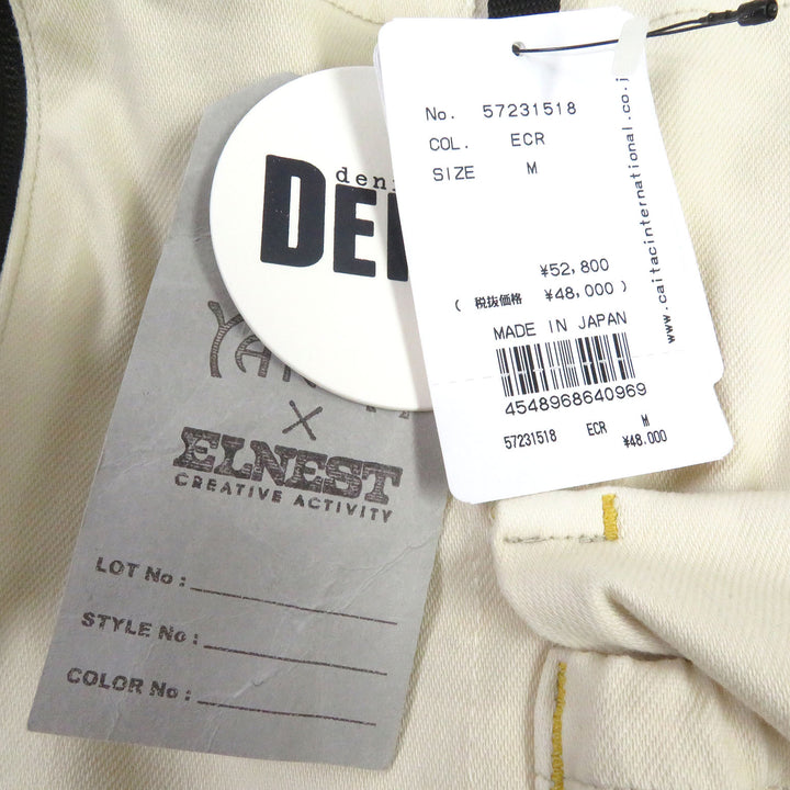 Discounted 
 Pristine YANUK ELNEST Overall DENIT YAKUSHIMA Forestra Camo Belt Ecru polyester mens M 57231518