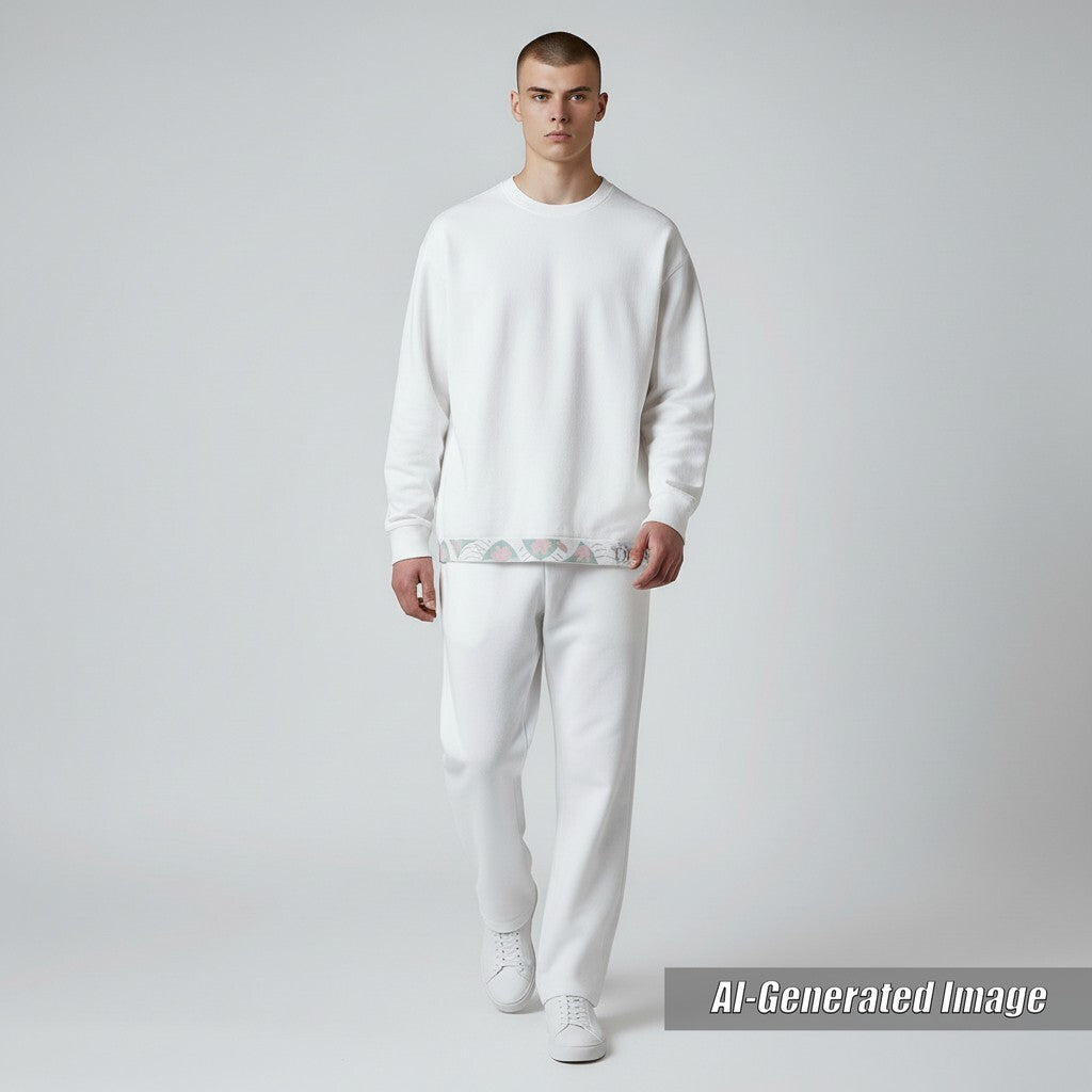 Discounted Great DIOR knit DUNCAN GRANT AND CHARLESTON white cotton mens XL 383M654AT556