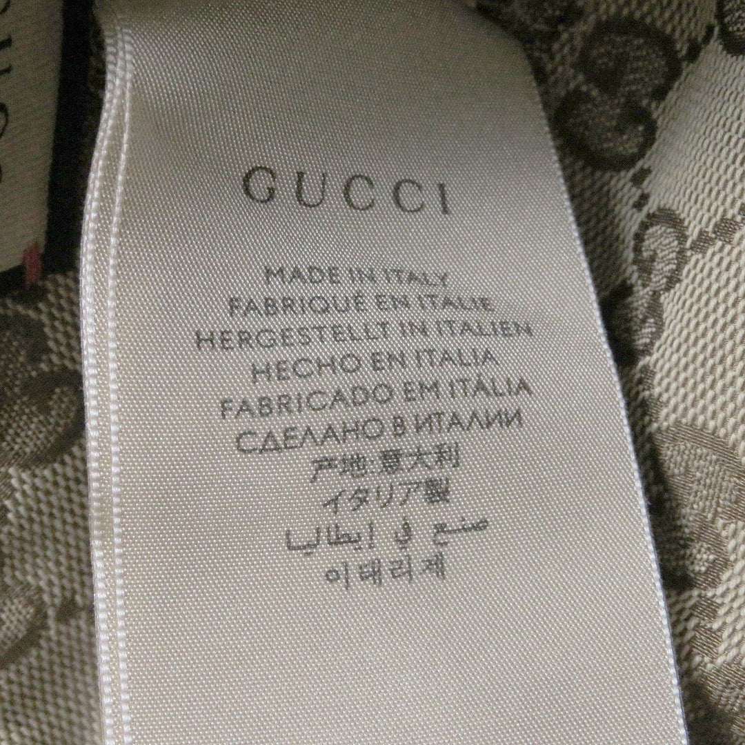 Discounted Excellent GUCCI Other hats Logo leather patch bucket hat beige mens 700851