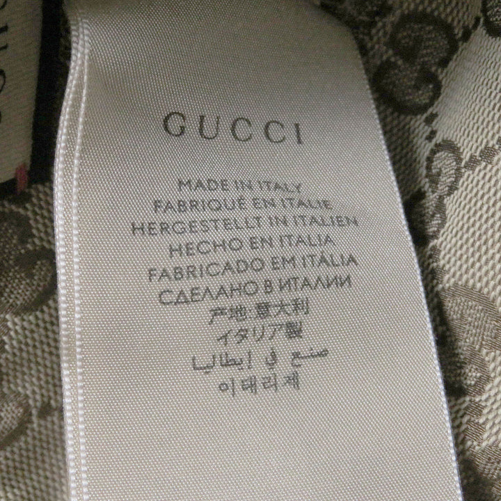 Discounted Excellent GUCCI Other hats Logo leather patch bucket hat beige mens 700851