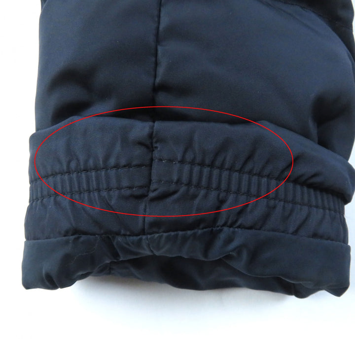 Discounted Great MONCLER down coat FLAMMETTE Hood with logo patch ZIP UP Navy Nylon Women