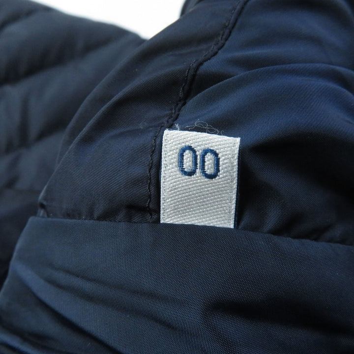Discounted Great MONCLER down coat FLAMMETTE Hood with logo patch ZIP UP Navy Nylon Women