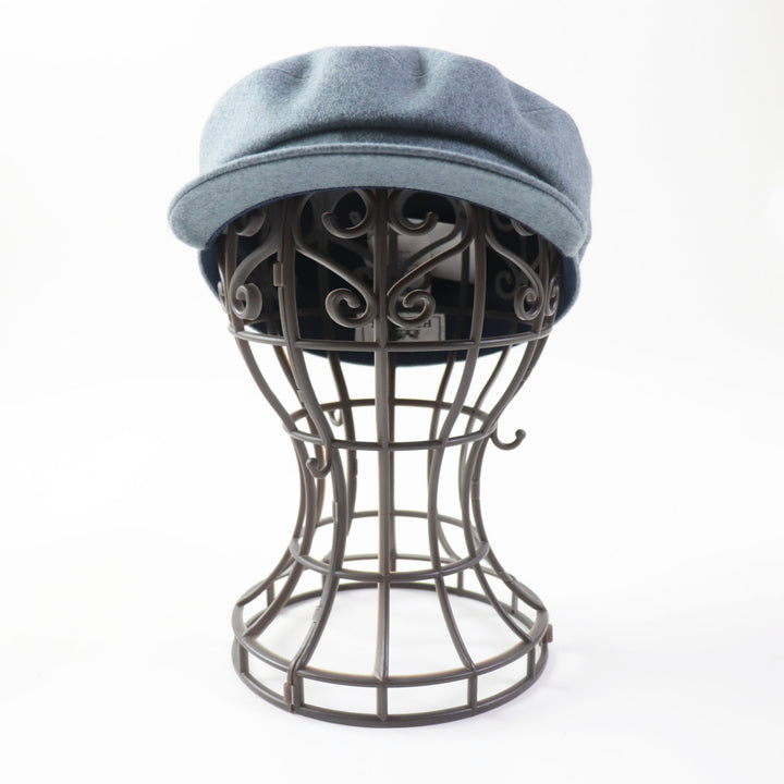 Discounted Pristine HERMES Casquette Dauville With serie buttons blue cashmere Women 57