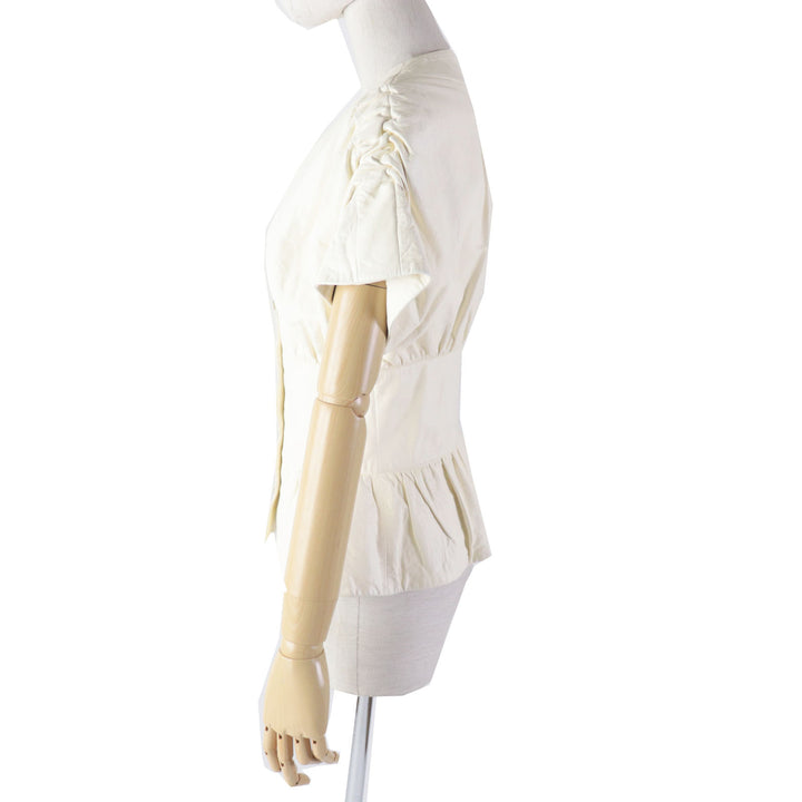 Discounted Great CHANEL leather jacket LA PAUSA Lambskin leather jacket Ivory 34 P60304