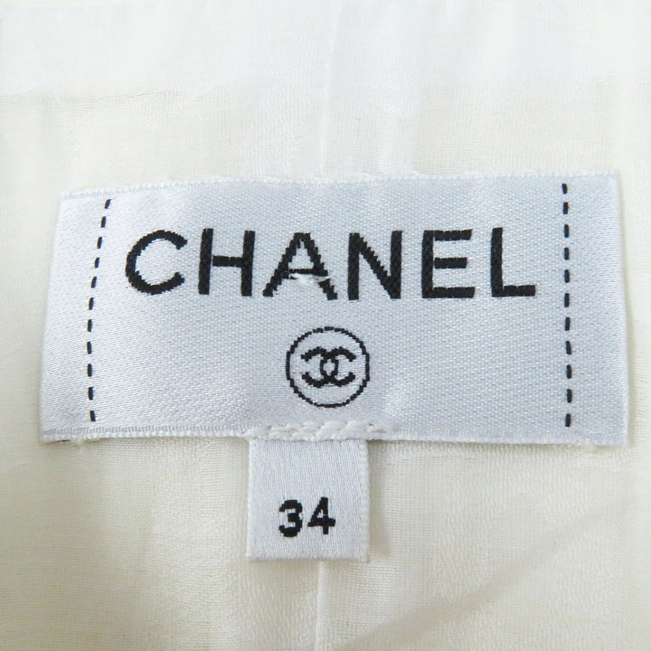 Discounted Great CHANEL leather jacket LA PAUSA Lambskin leather jacket Ivory 34 P60304
