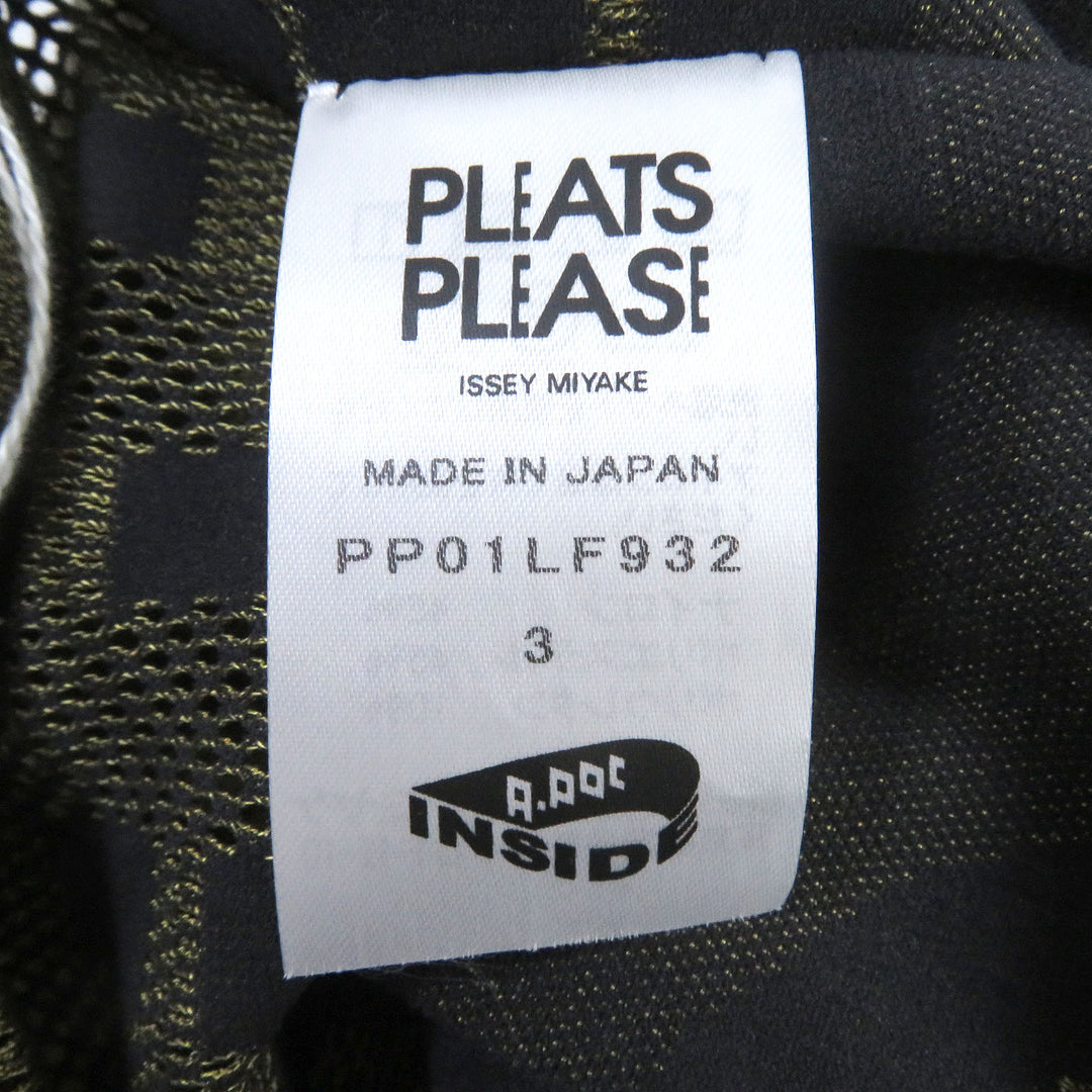 Discounted PLEATS PLEASE Pants stretchy and highly elastic yellow Nylon Women 3 PP01LF932