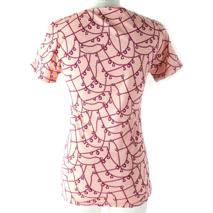 Discounted Pristine HERMES Short sleeve T-shirt Tresor de Medor Pink cotton Women 36
