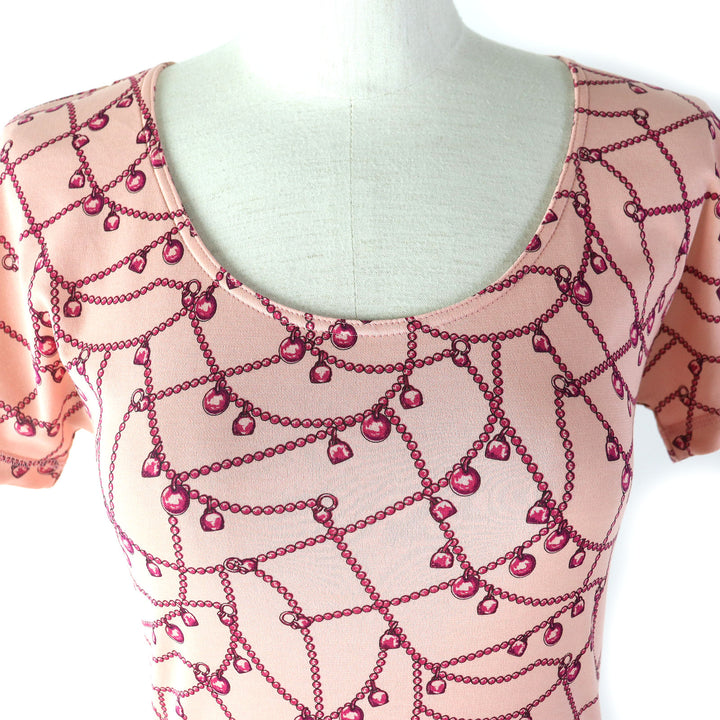 Discounted Pristine HERMES Short sleeve T-shirt Tresor de Medor Pink cotton Women 36